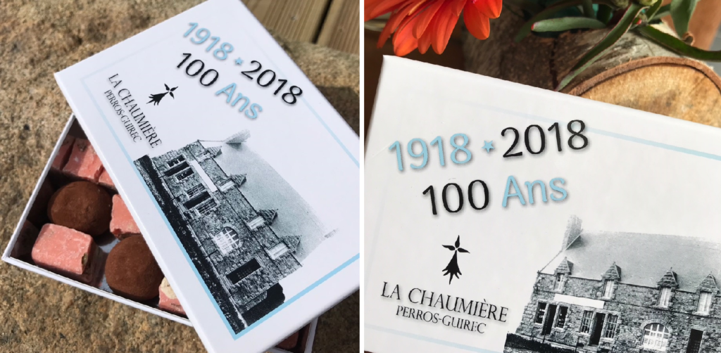 La Chaumière-Perros Guirec-Boite du centenaire-Les Papotis de Thalie