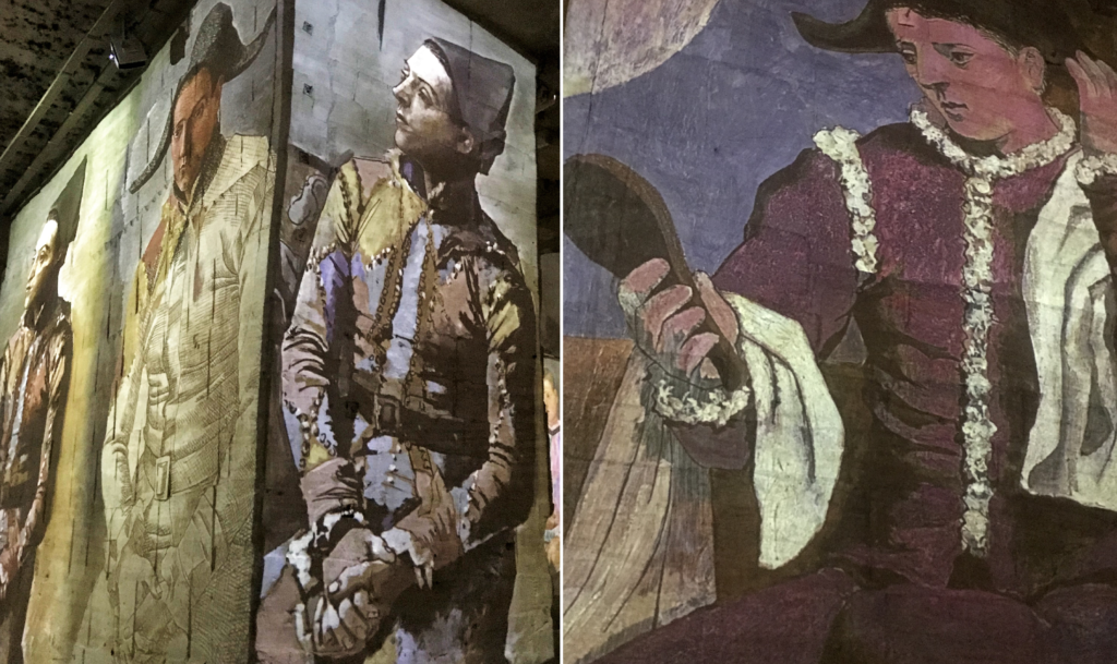 PDT-2018-Les Carrieres de Lumieres-Picasso-Arlequin-Les Papotis de Thalie
