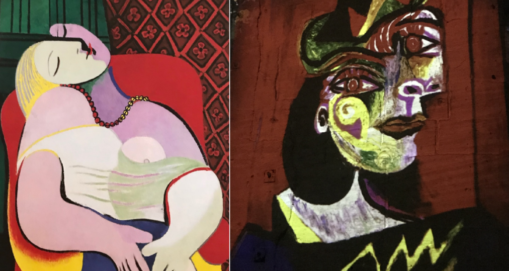 PDT-2018-Les Carrieres de Lumieres-Période cubique-2 portraits-Les Papotis de Thalie