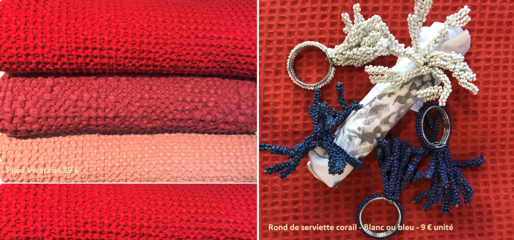 PDT-Inspiration cadeaux-Une Ile a la Mer-Plaid-Rond serviette