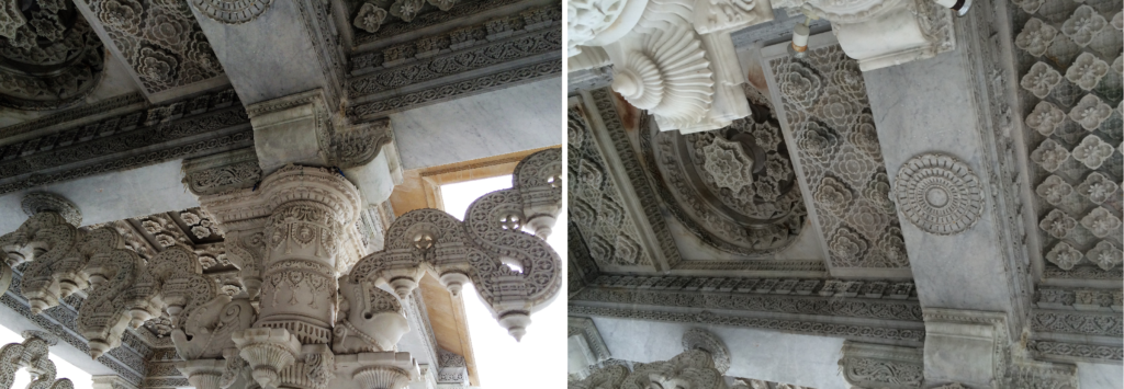 PDT-2019-Londres-Niesden Temple-Plafonds-Les Papotis de Thalie