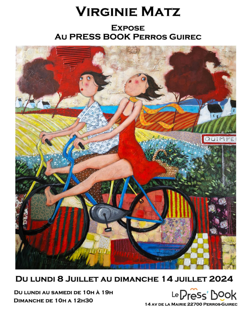 Affiche_Expo_Virginie_Matz-Press_Book_ Perros-Guirec_Juillet_2024